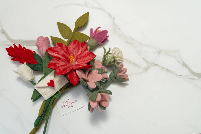 Felt Flowers Be Mine Assortment