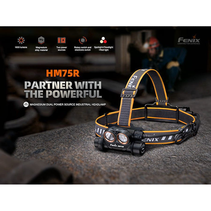 Fenix HM75R 1600 Lumens Rechargeable Headtorch - Hill and Dale Outdoors