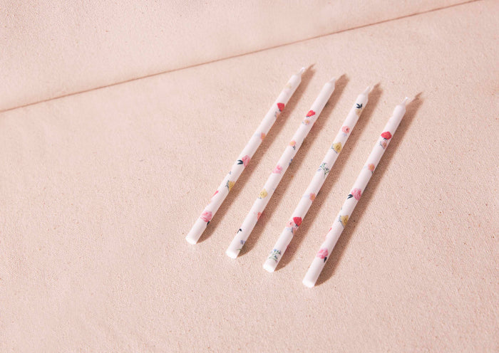 Floral Pattern Candles