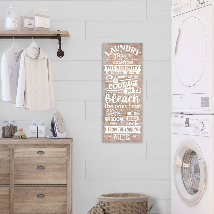 Laundry Prayer 12" x 28" Unframed