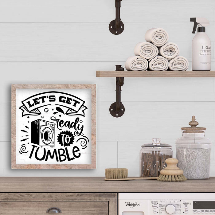 Let's Get Ready to Tumble 14" x 14" Framed