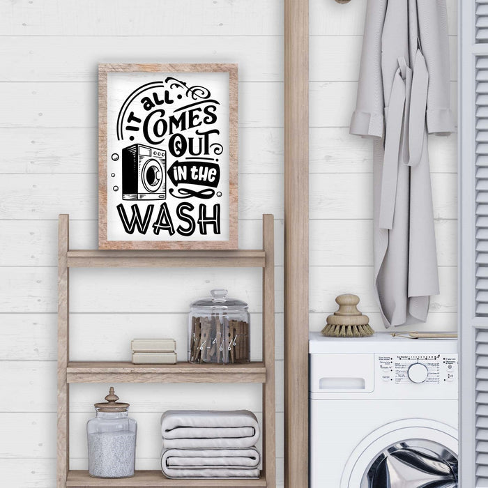 It All Comes Out in the Wash 12" x 16" Framed