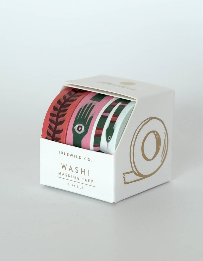 Folk Art Prints Washi Tape, Set of 3
