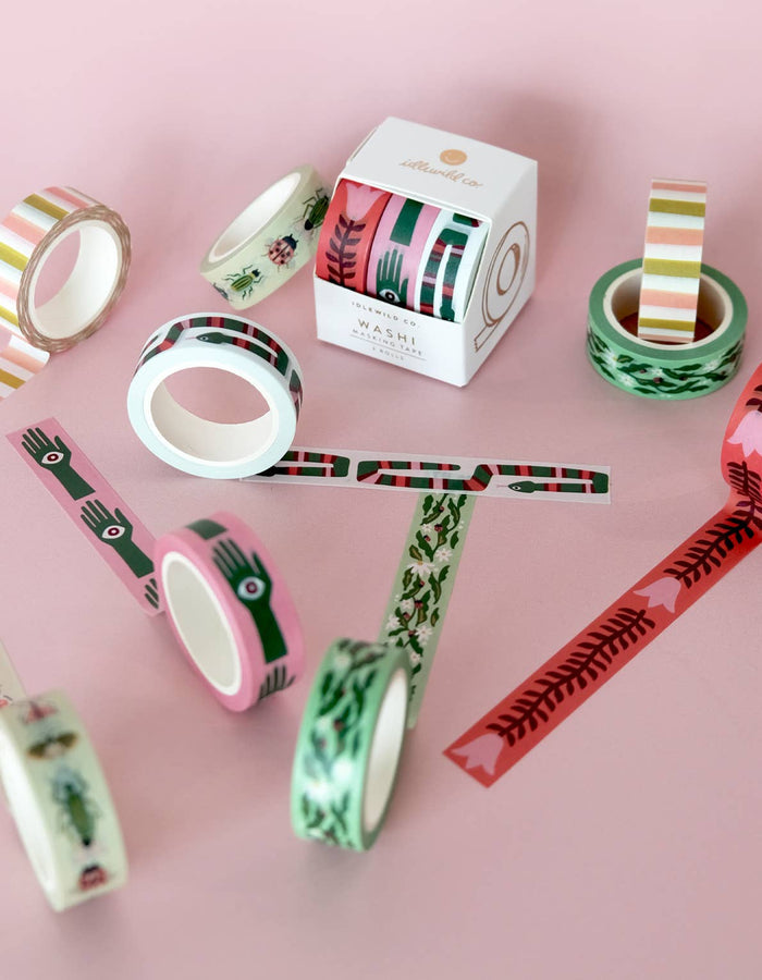 Folk Art Prints Washi Tape, Set of 3