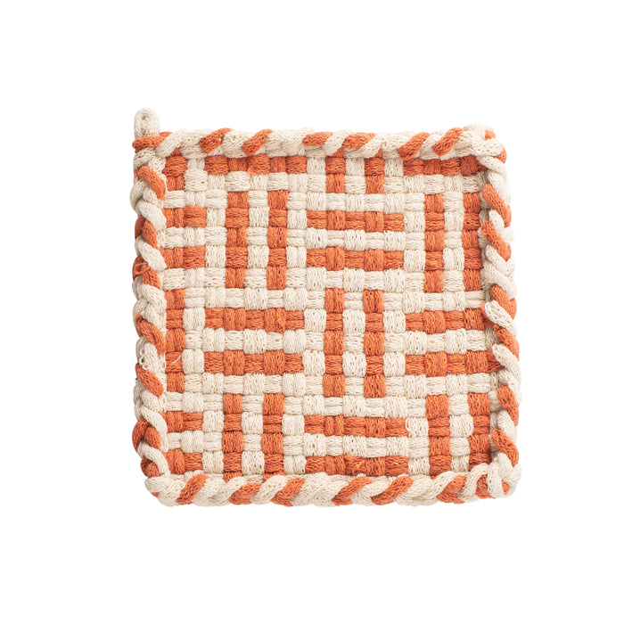 FOREST Flax & Spice Handwoven Potholder