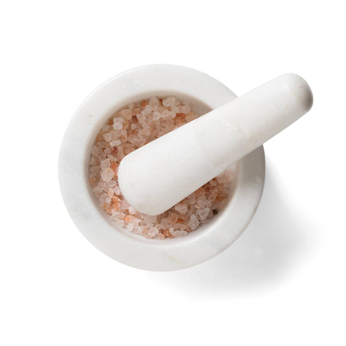 Fox Run Marble Mortar and Pestle, White, 4.7" x 2.4"