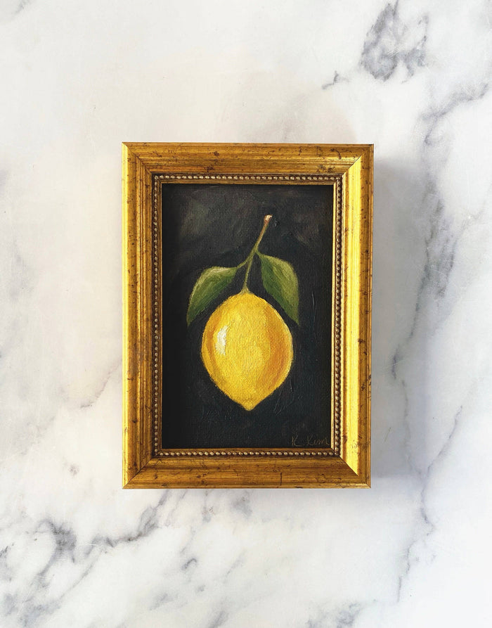 Framed Lemon 4x6", Art Print