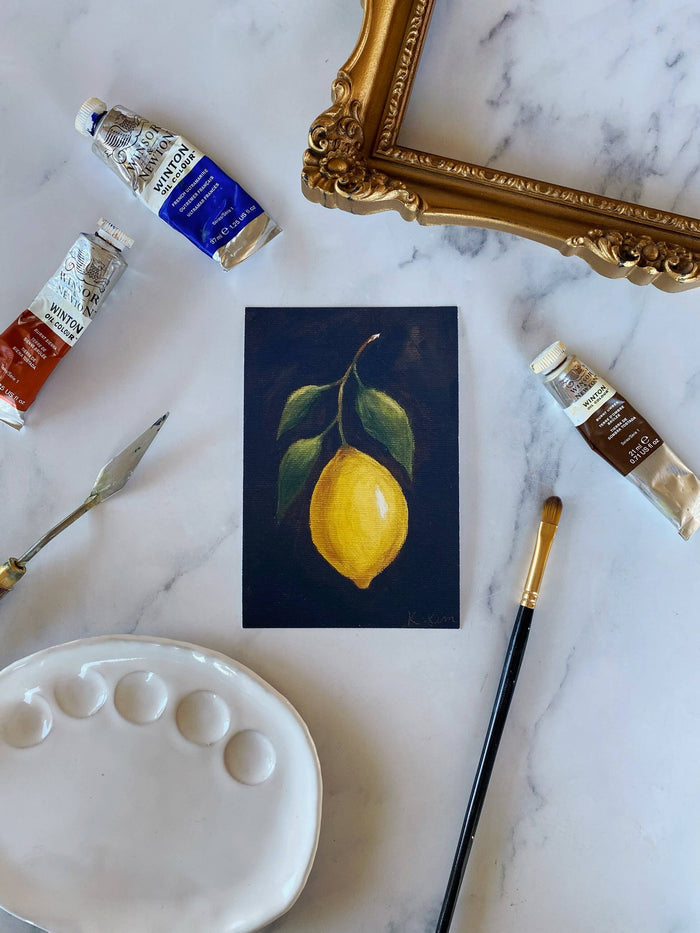 Framed Lemon 4x6", Art Print