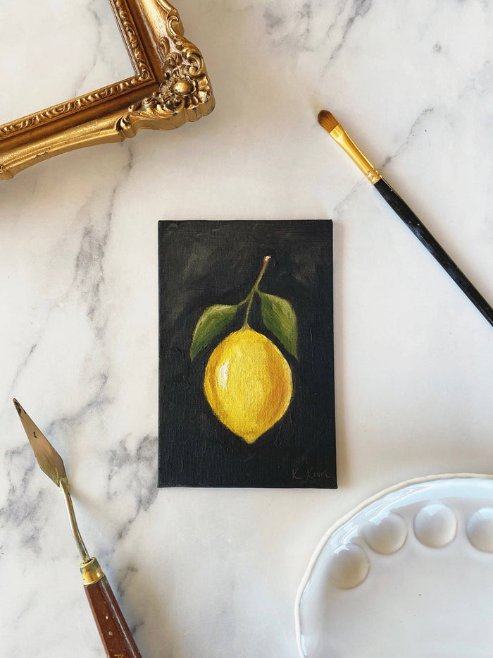 Framed Lemon 4x6", Art Print