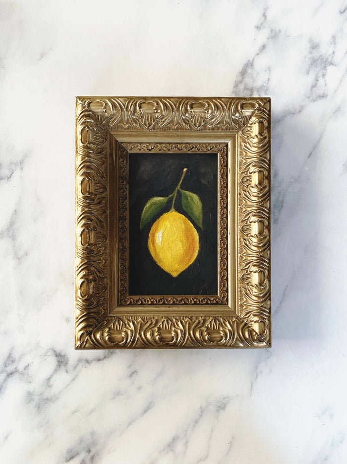 Framed Lemon 4x6", Art Print