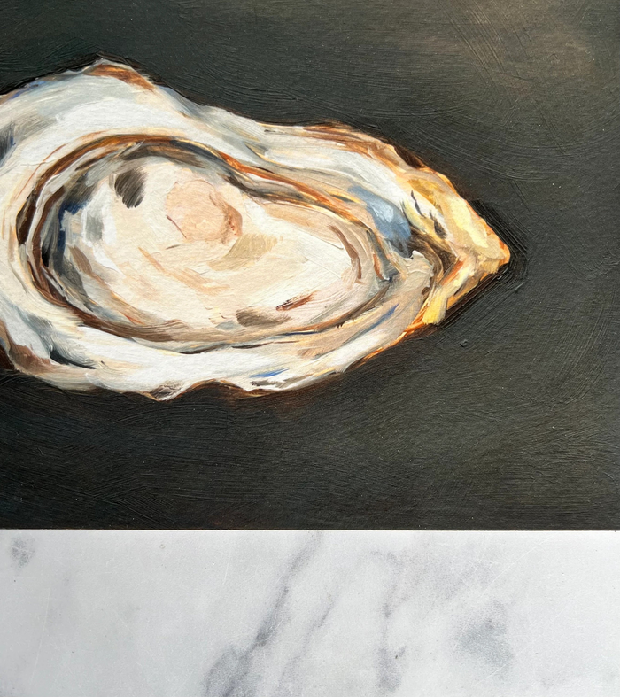 Framed Oyster 5x7", Art Print