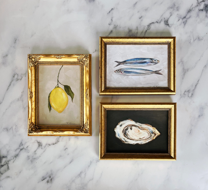 Framed Oyster 5x7", Art Print