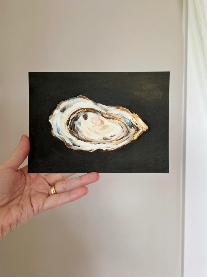 Framed Oyster 5x7", Art Print