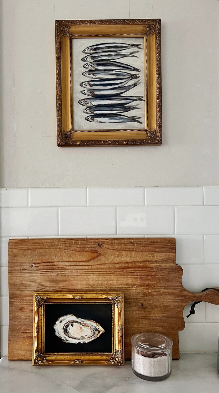 Framed Oyster 5x7", Art Print