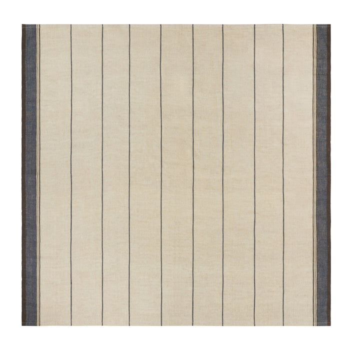 French Tablecloth Eze Ivory & Blue