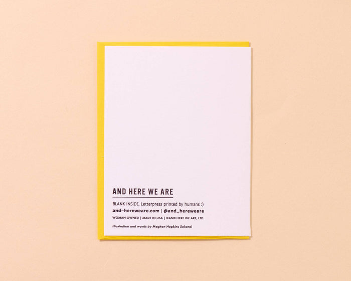 Funny Letterpress Birthday Greeting Card — Honk Bday Goose