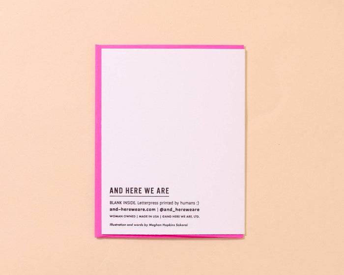 Funny Letterpress Birthday Greeting Card — Lil Stinker Skunk