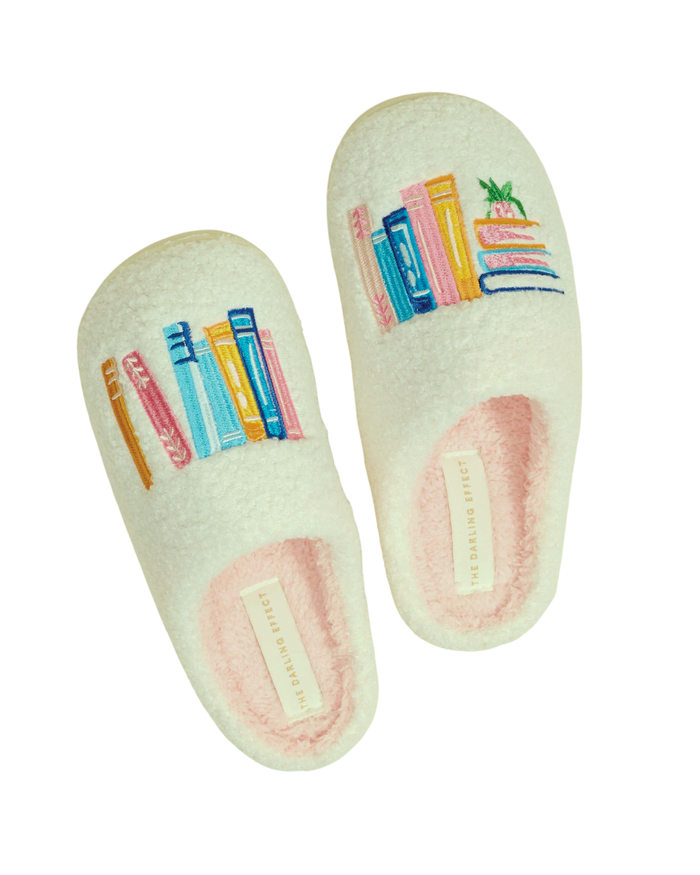 Fuzzy Slippers–Book Nook