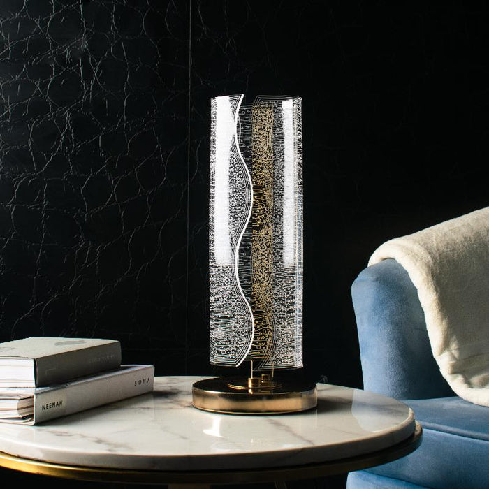 Gilded Wave Radiance Luxe Table Lamp
