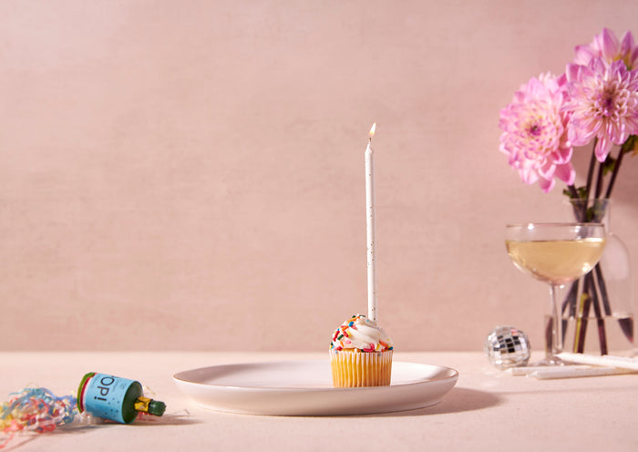 Glitter Celebration Candle, Set of 24