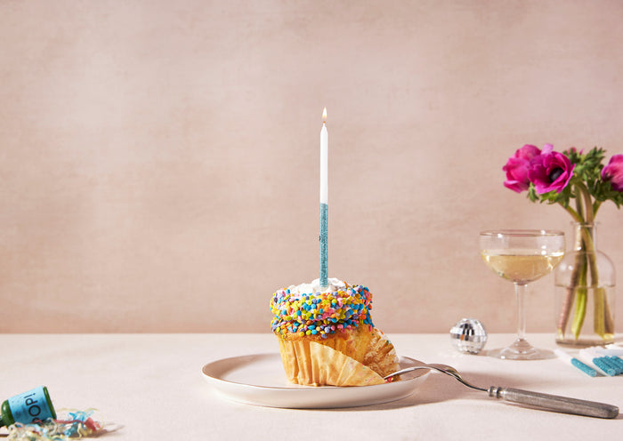 Glitter Dipped Celebration Candle, Set of 16