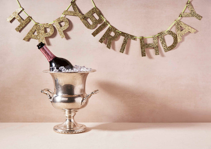 Glitter Happy Birthday Garland