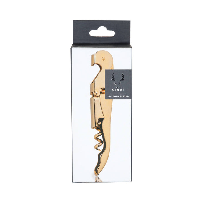Gold Plated Double Hinged Corkscrew