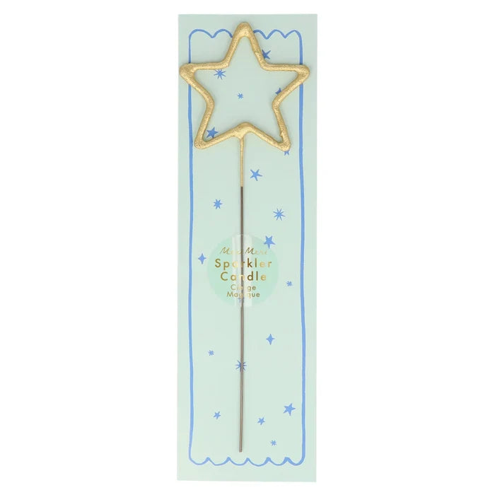 Gold Sparkler Star Candle