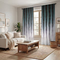 Gray Vertical Glow Texture Pattern Window Curtains
