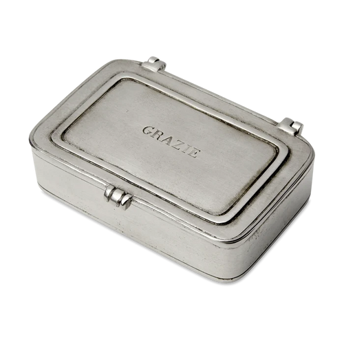 "Grazie" Pewter Box