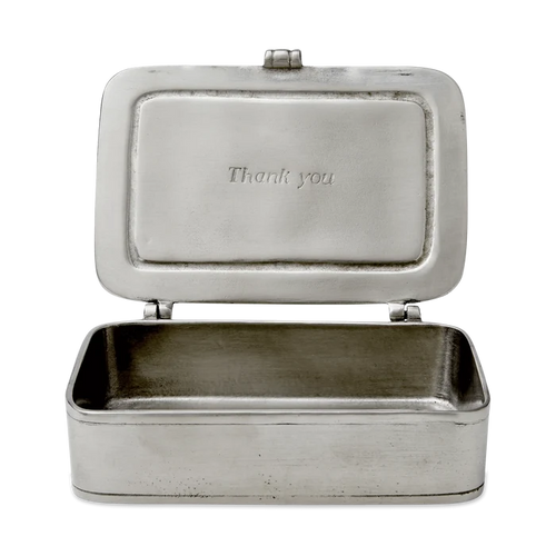 "Grazie" Pewter Box