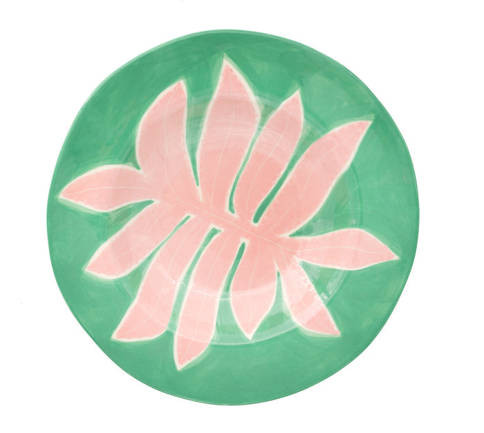 “Green Leaf” Dinner Plate