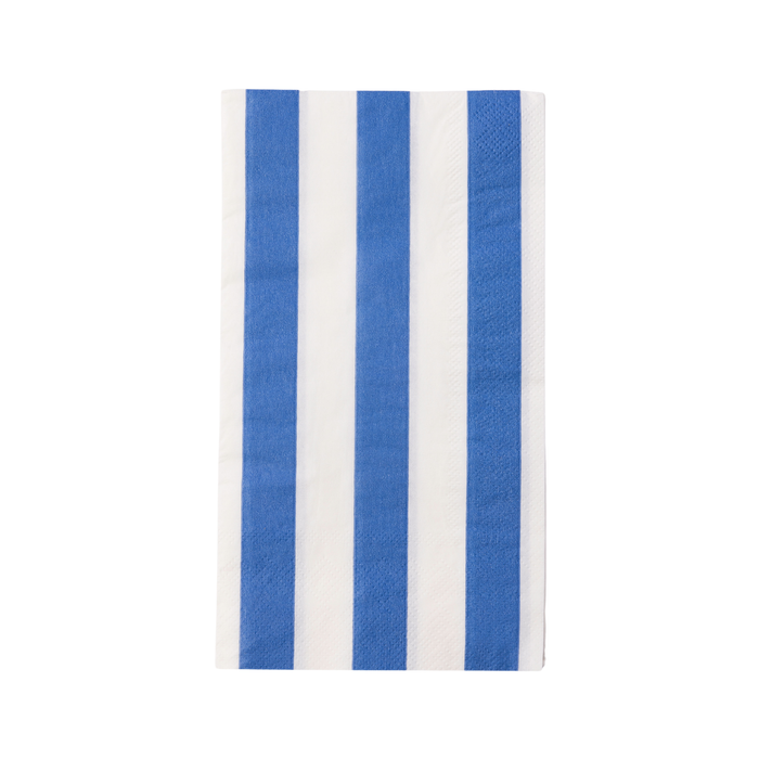 Guest Towel, Blue Cabana Stripe