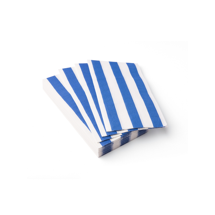 Guest Towel, Blue Cabana Stripe