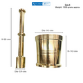 Hallmark Traditional Brass Mortar and Pestle - A Blend of Timeless Craftsmanship and Culinary Excellence