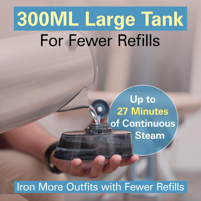 Hamilton Beach Durathon 3-in-1 Garment Steamer with 10-Year Soleplate Warranty