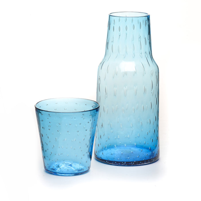Hand Blown Glass Bedside Carafe