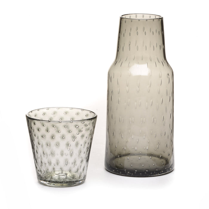 Hand Blown Glass Bedside Carafe