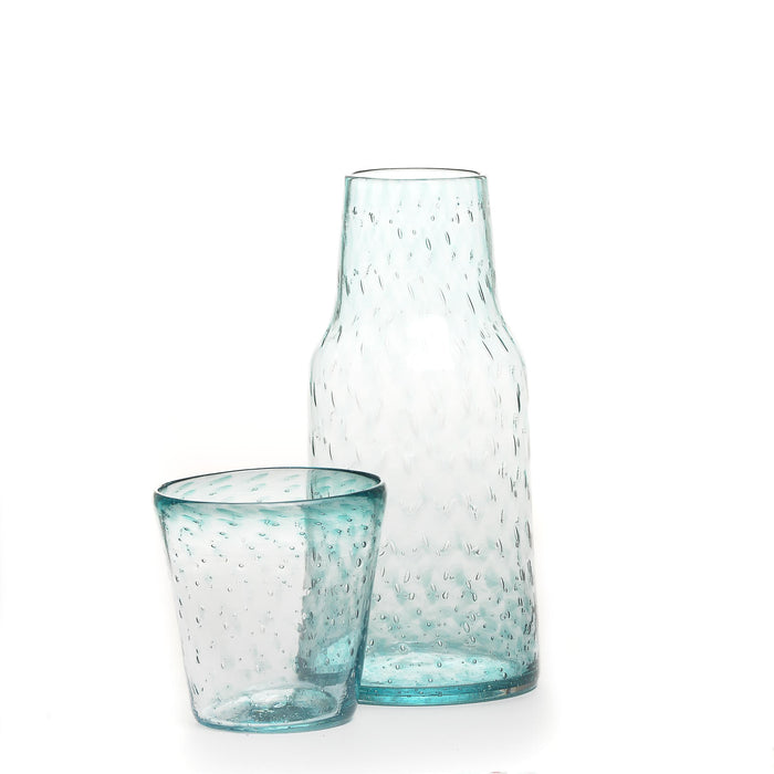 Hand Blown Glass Bedside Carafe