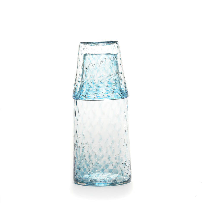 Hand Blown Glass Bedside Carafe