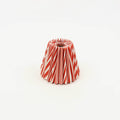 HAND MARBLED PLEATED LAMPSHADE - RED BANYAN