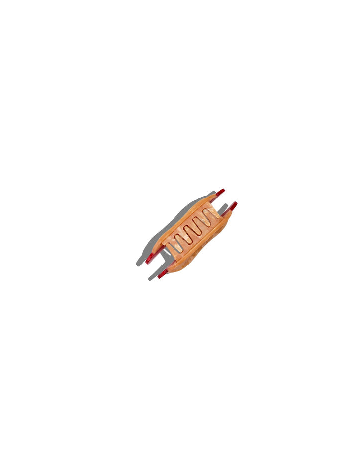 Hand-Painted Mini NYC Hotdog Claw Hair Clip