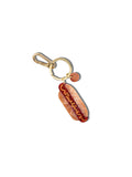 Hand-painted New York Hotdog Bag Charm + Keychain