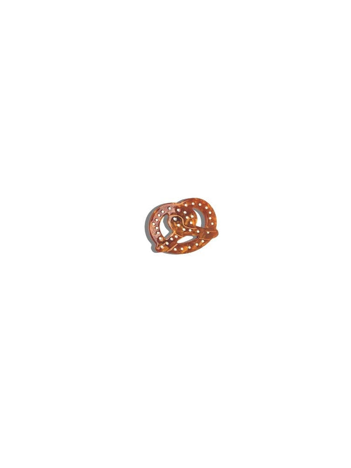 Hand-painted Pretzel Brooch Pin