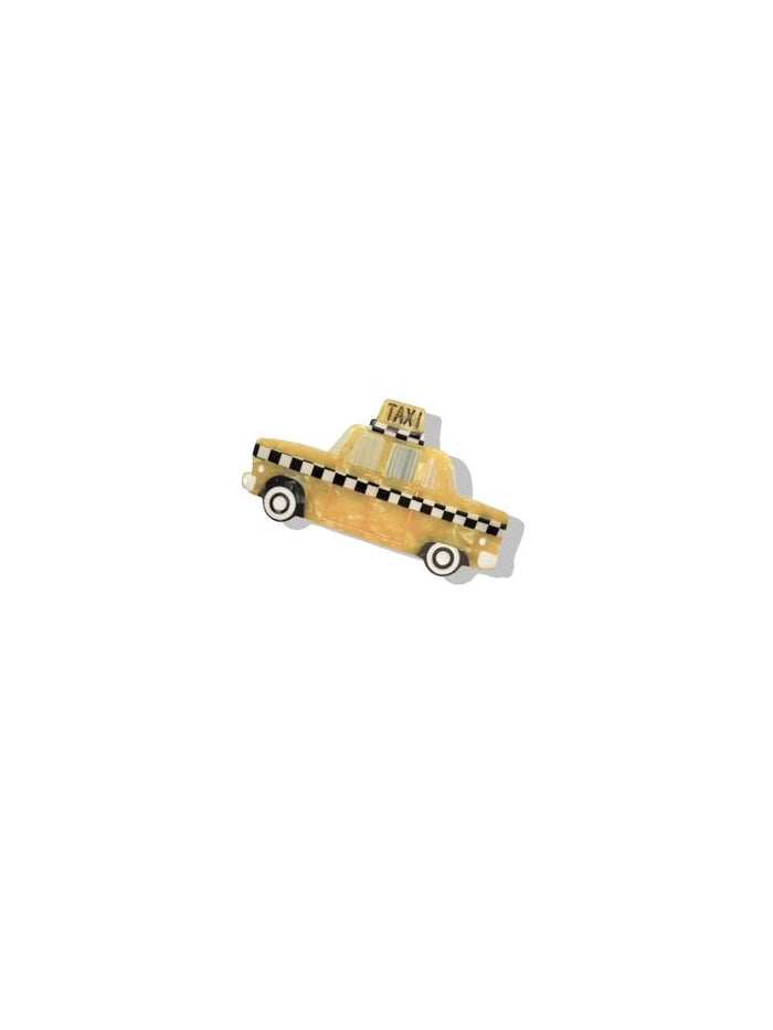 Hand-painted Taxi Brooch Pin