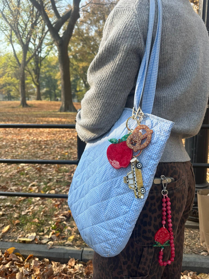 Hand-painted Taxicab Bag Charm & Keychain