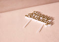 Happy Birthday Candle - Gold