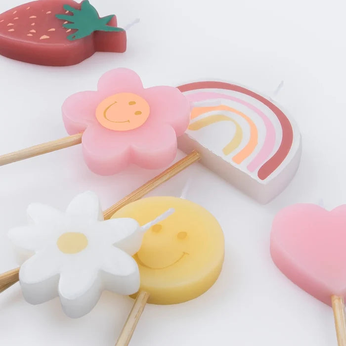 Happy Face Icons Candle