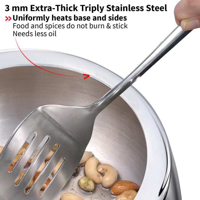 Hawkins 5 Litre Triply Contura Pressure Cooker – 3 mm Tri-Ply Stainless Steel, Gas & Induction (SSTCO50)