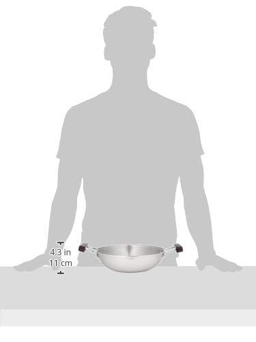 Hawkins Tri-ply Stainless Steel Deep-Fry Pan 2.5 Litre - KITCHEN MART